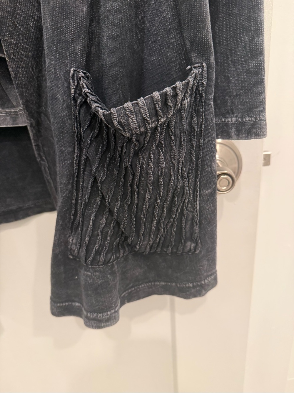 Vintage-Inspired Washed Gray Black Women's Jersey Jacket with 2 pair leggings - Picture 3 of 12